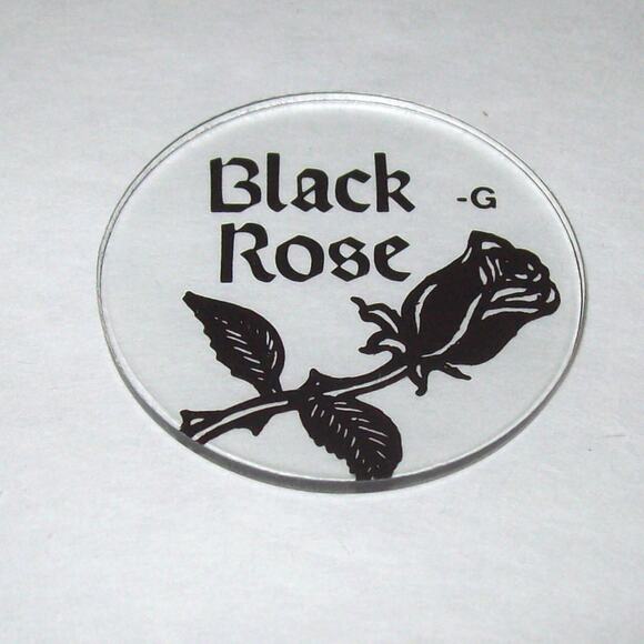 Black Rose 1992 NOS Original Pinball Machine Plastic Promo Disk G Above - Picture 1 of 1